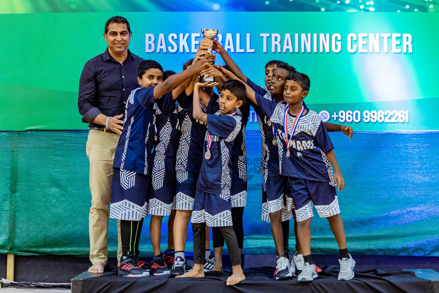 Day 3 of Milo 5 x 5 Junior Challenge 2025 - Basketball tournament held in Basketball Training Center, Male', Maldives on Saturday, 11th October 2025. Photos by: Nausham Waheed, Areef Adam / Images.mv