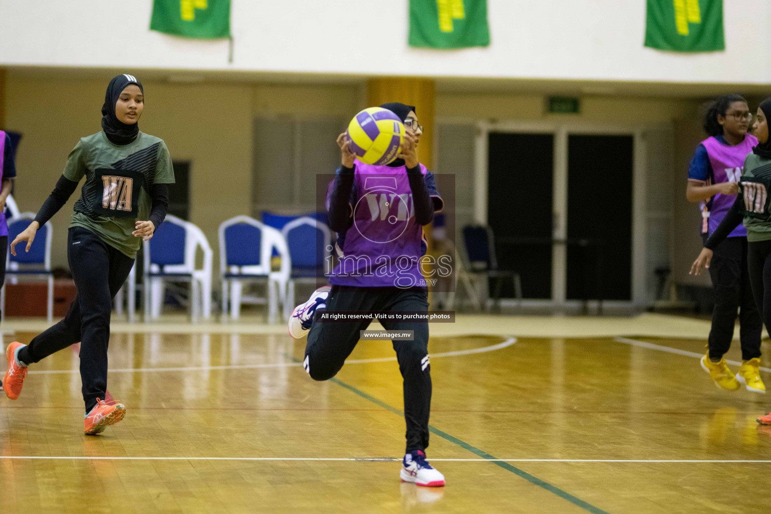 Milo National Netball Tournament 29th November 2021 at Social Center Indoor Court, Male, Maldives. Photos: Maanish/ Images Mv