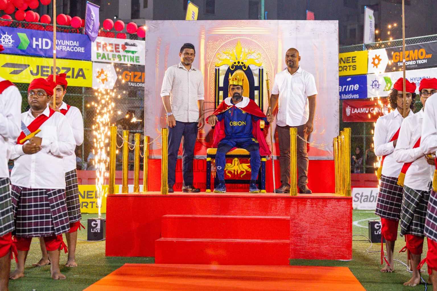 B Eydhafushi vs L Gan in the Final of Golden Futsal Challenge 2024 was held on Thursday, 7th March 2024, in Hulhumale', Maldives 
Photos: Ismail Thoriq / images.mv