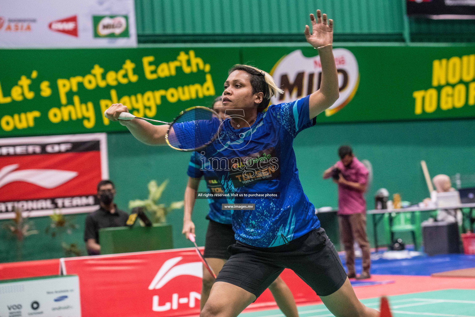 Final of Badminton association mixed group championship 2021 held in Male', Maldives Photos by Nausham Waheed