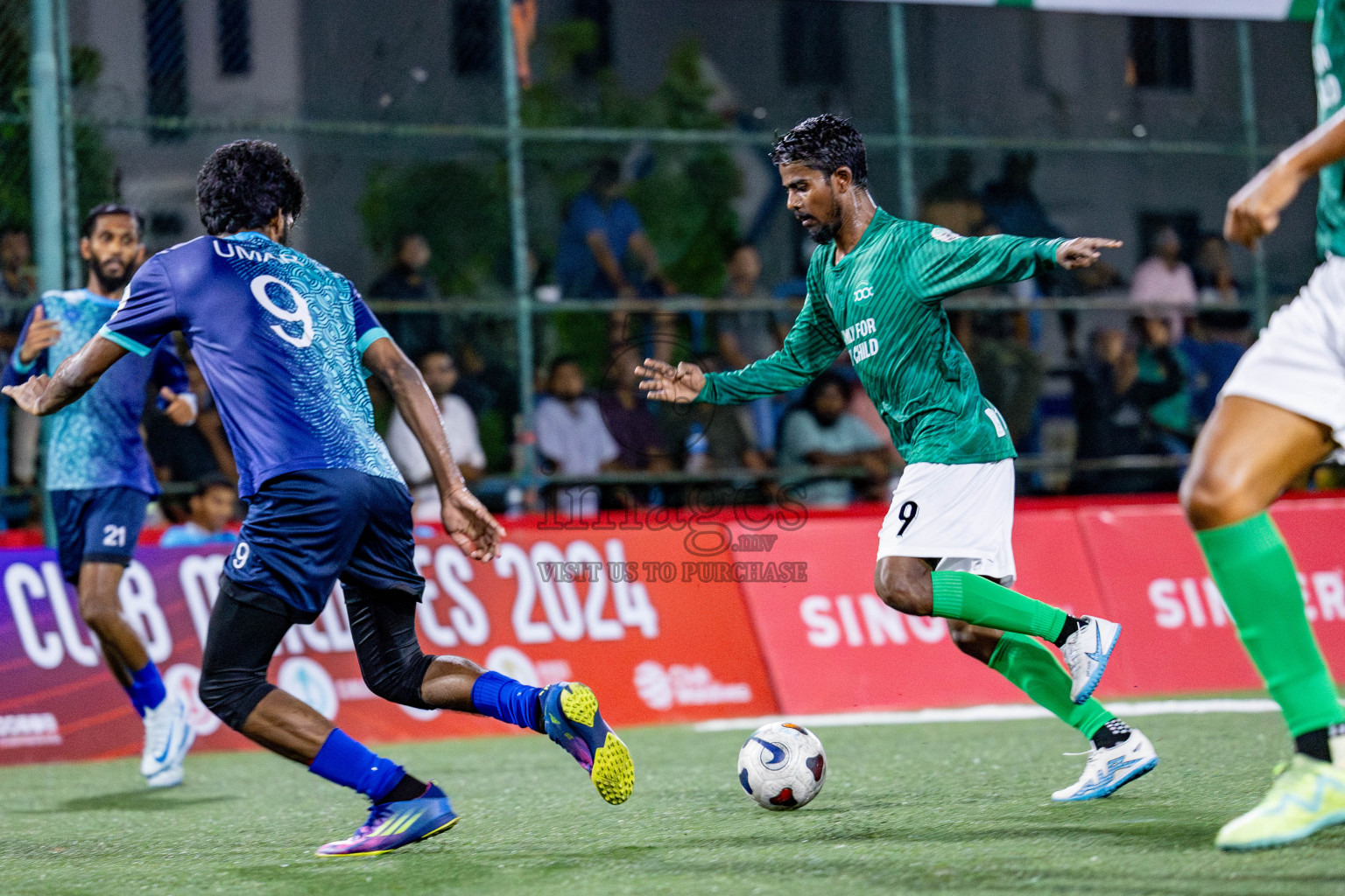 TEAM BADHAHI vs THAULEEMEE GULHUN in Club Maldives Classic 2024 held in Rehendi Futsal Ground, Hulhumale', Maldives on Monday, 16th September 2024. Photos: Shu / images.mv