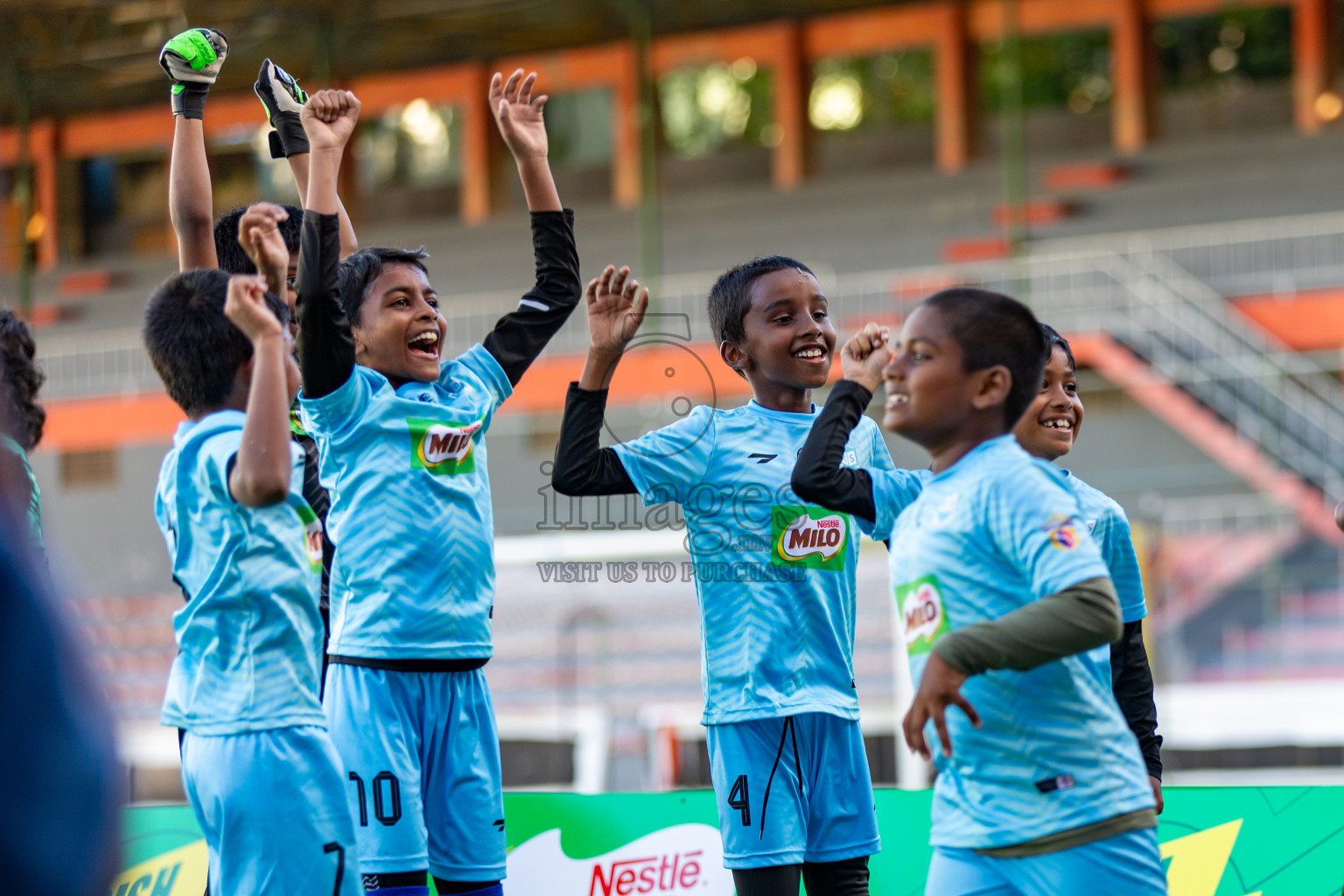 Day 2 of MILO Kids Football Fiesta was held at National Stadium in Male', Maldives on Saturday, 24th February 2024.