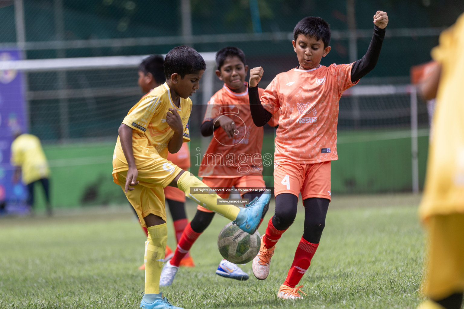 Day 1 of Nestle kids football fiesta, held in Henveyru Football Stadium, Male', Maldives on Wednesday, 11th October 2023 Photos: Shut Abdul Sattar/ Images.mv