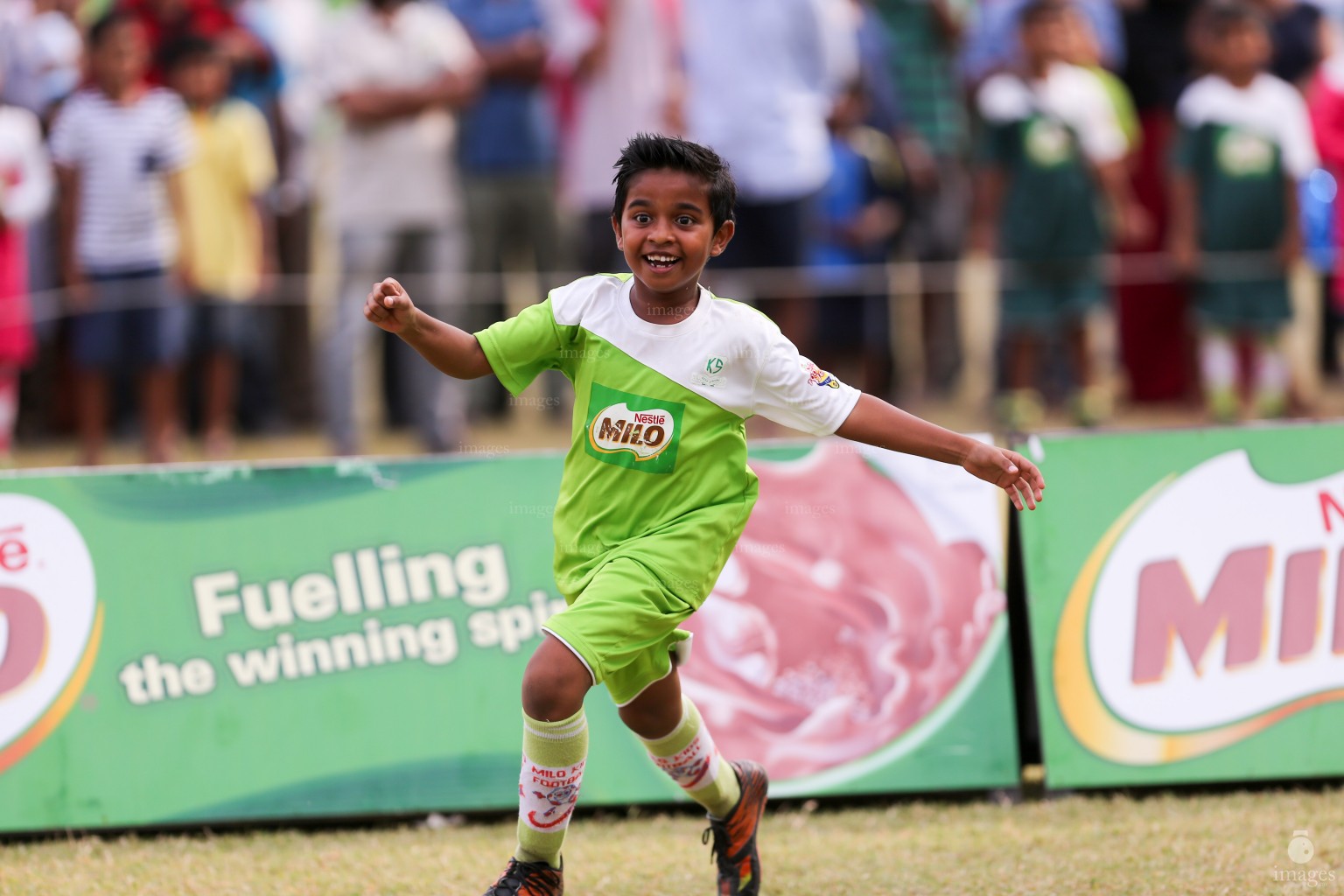 Finals of Milo Kids Football Fiesta in Male', Maldives, Saturday, February 18, 2017.(Images.mv Photo/ Hussain Sinan).