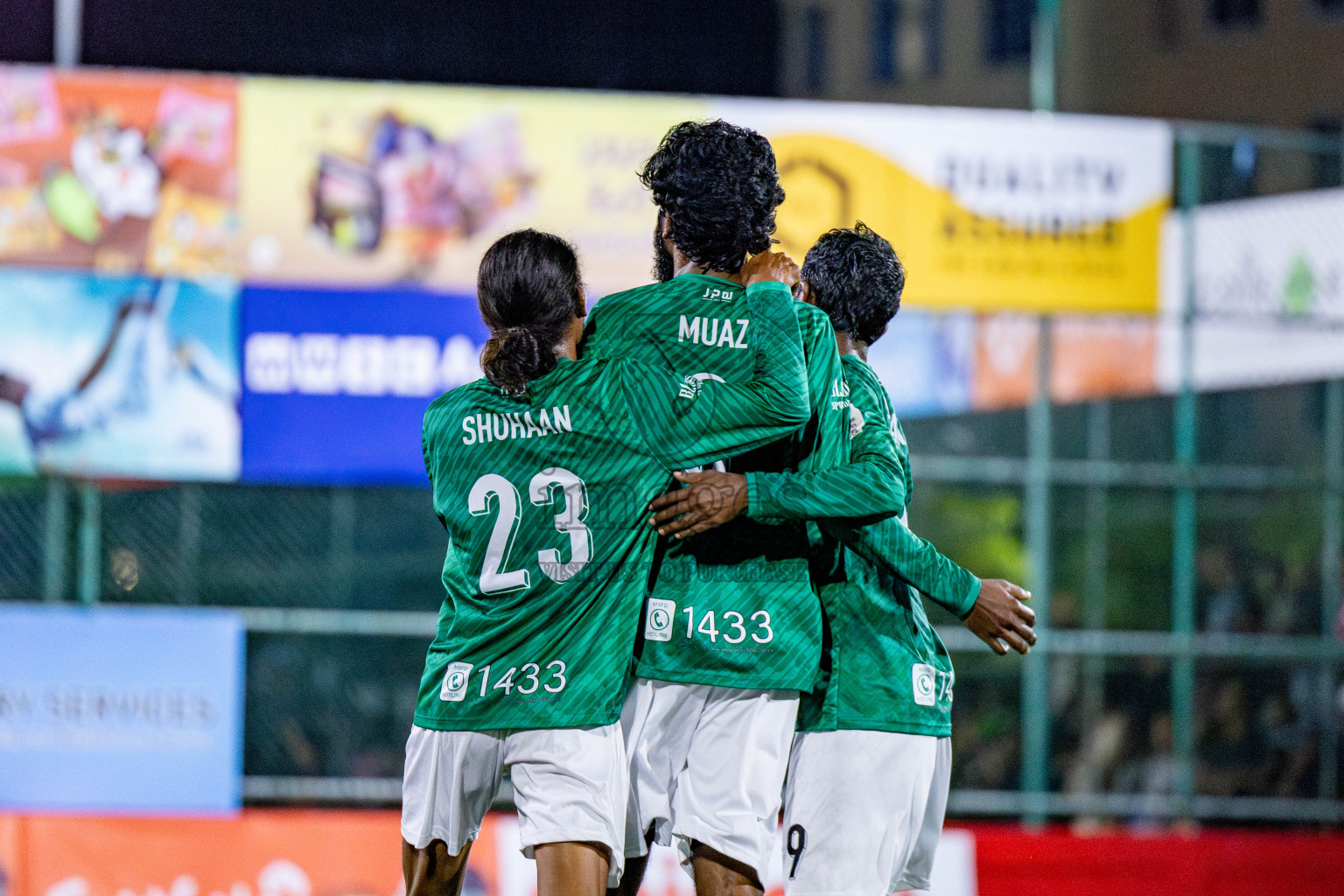 TEAM BADHAHI vs THAULEEMEE GULHUN in Club Maldives Classic 2024 held in Rehendi Futsal Ground, Hulhumale', Maldives on Monday, 16th September 2024. Photos: Shu / images.mv