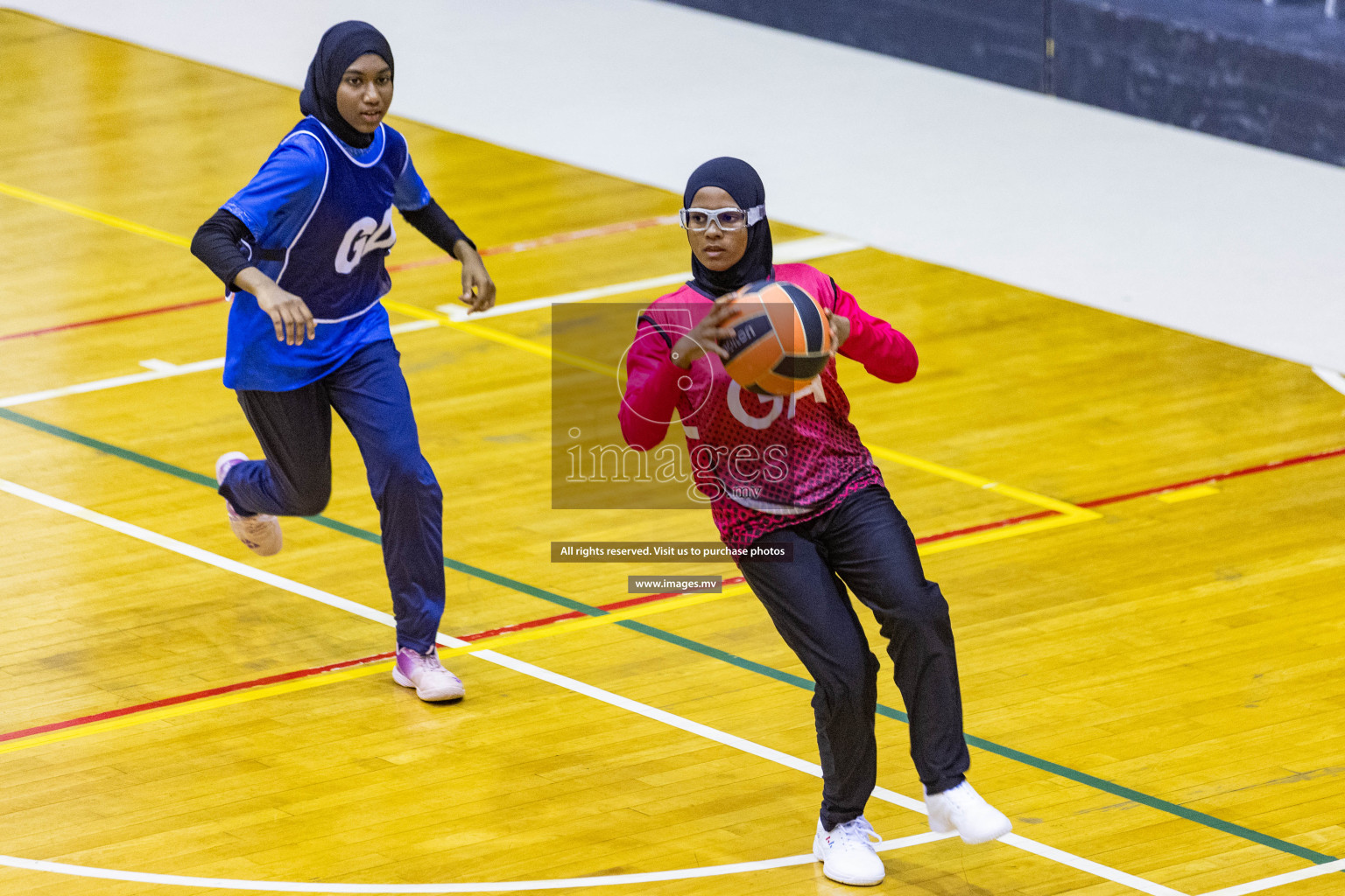 Day3 of 24th Interschool Netball Tournament 2023 was held in Social Center, Male', Maldives on 29th October 2023. Photos: Nausham Waheed, Mohamed Mahfooz Moosa / images.mv