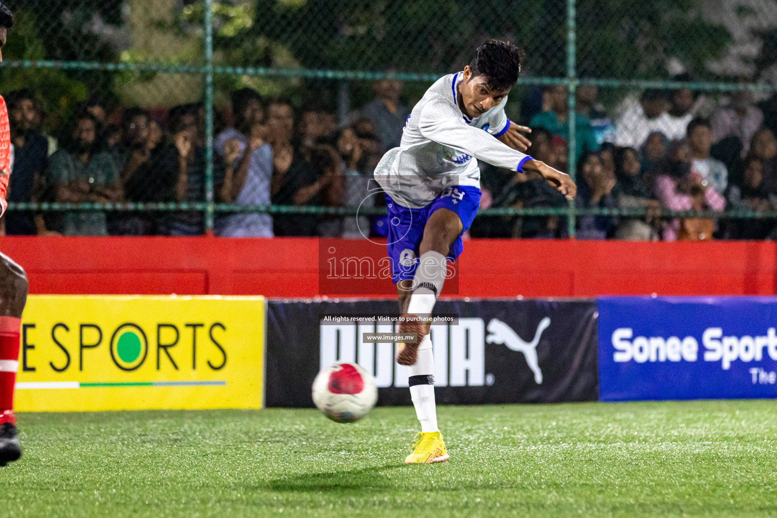 HA. Maarandhoo vs HA. Baarah in Day 6 of Golden Futsal Challenge 2023 on 10 February 2023 in Hulhumale, Male, Maldives