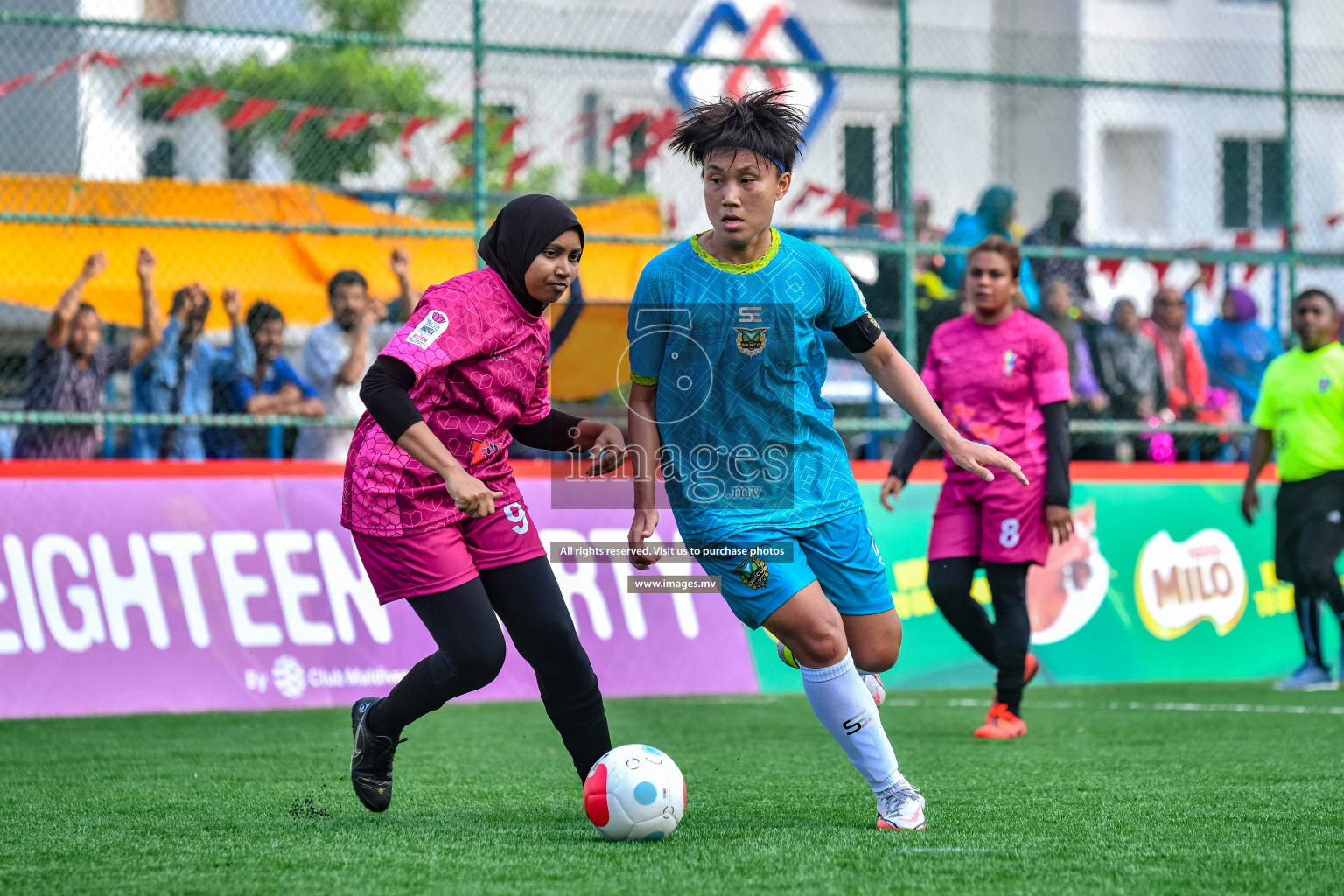 WAMCO vs Club MYS in Eighteen Thirty Women's Futsal Fiesta 2022 was held in Hulhumale', Maldives on Wednesday, 12th October 2022. Photos: Nausham Waheed / images.mv