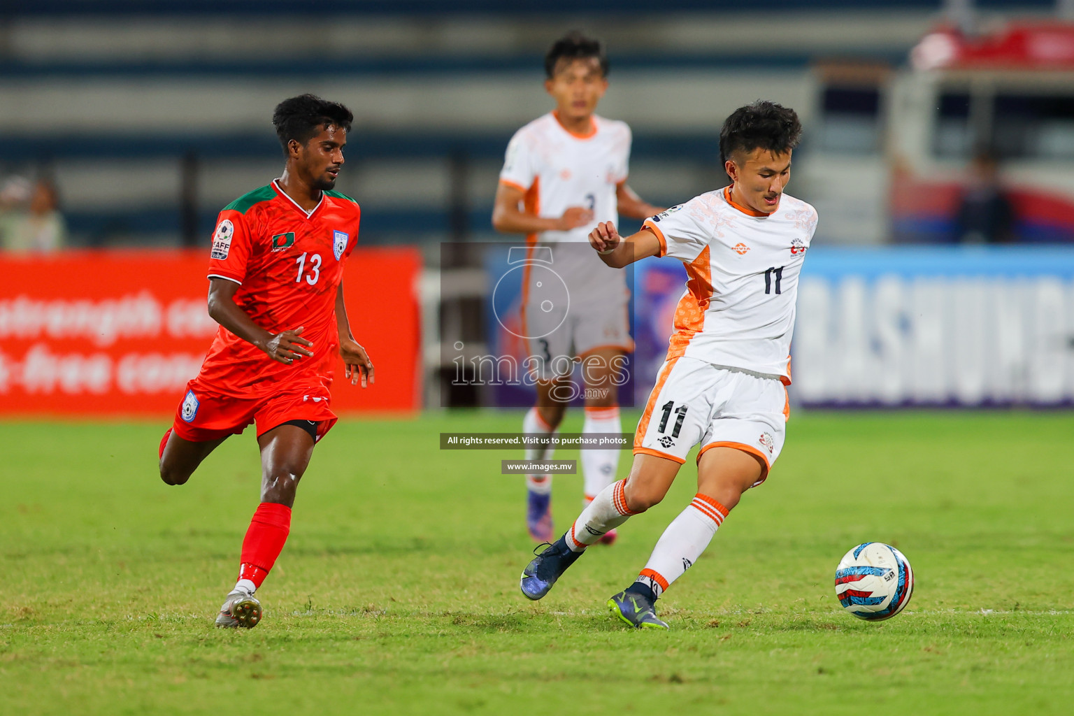 Bhutan vs Bangladesh in SAFF Championship 2023 held in Sree Kanteerava Stadium, Bengaluru, India, on Wednesday, 28th June 2023. Photos: Nausham Waheed, Hassan Simah / images.mv