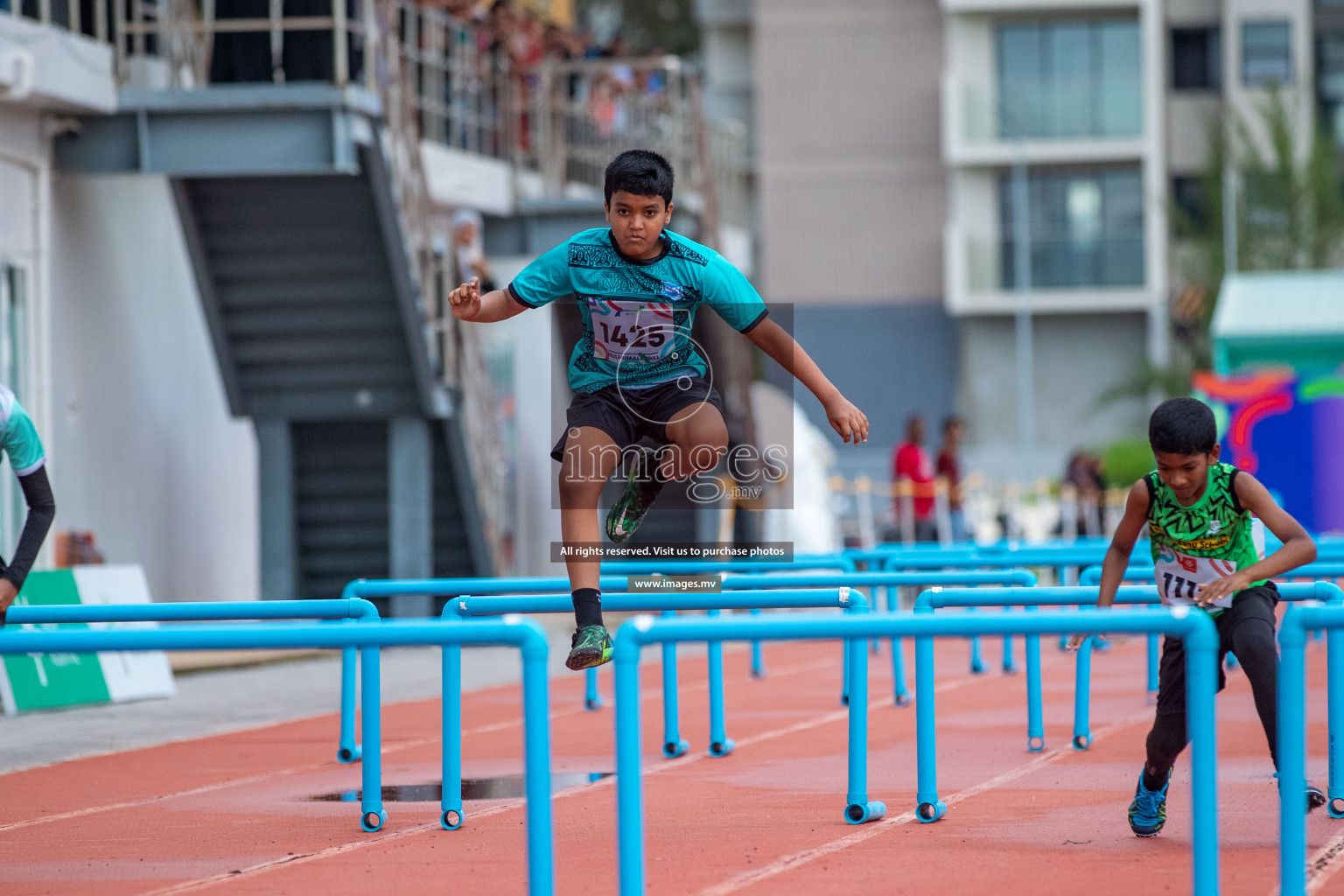 Day two of Inter School Athletics Championship 2023 was held at Hulhumale' Running Track at Hulhumale', Maldives on Sunday, 15th May 2023. Photos: Nausham Waheed / images.mv