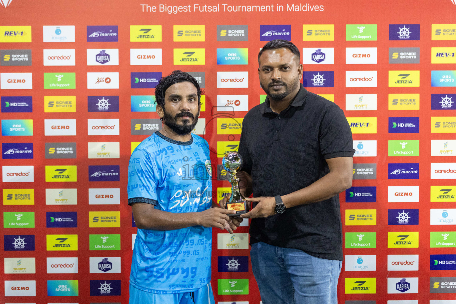 GA Villingili vs GA Kolamaafushi in Day 10 of Golden Futsal Challenge 2024 was held on Tuesday, 23rd January 2024, in Hulhumale', Maldives Photos: Nausham Waheed / images.mv