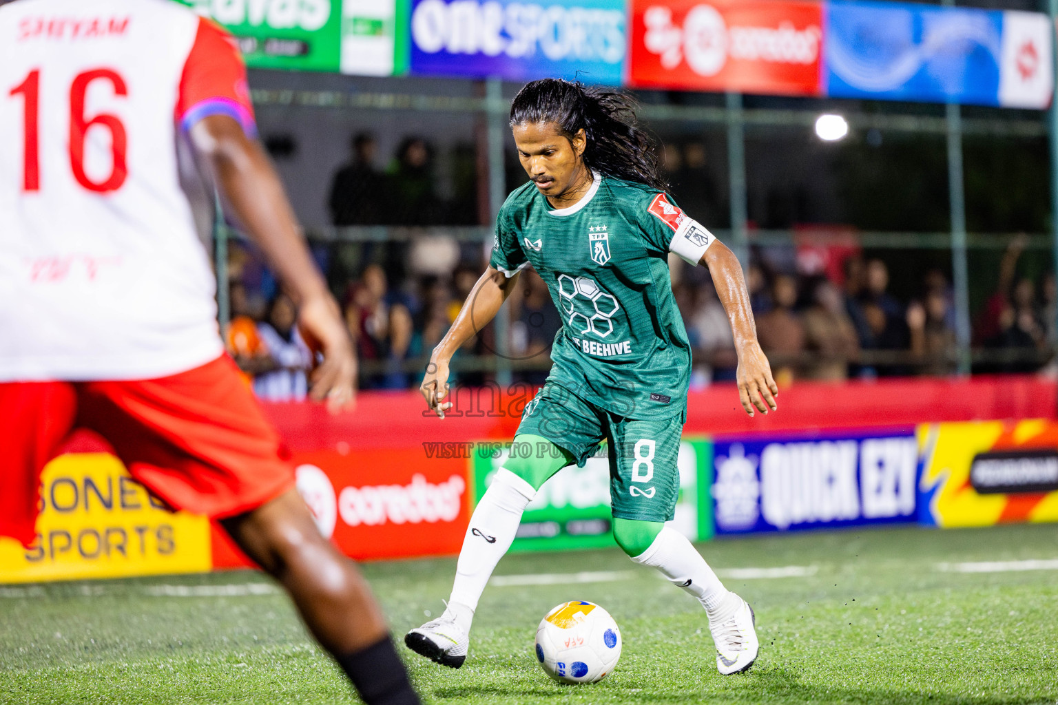 Th Thimarafushi vs Th Dhiyamigili in Day 10 of Golden Futsal Challenge 2025 was held on Tuesday, 14th January 2025, in Hulhumale', Maldives Photos: Nausham Waheed / images.mv
