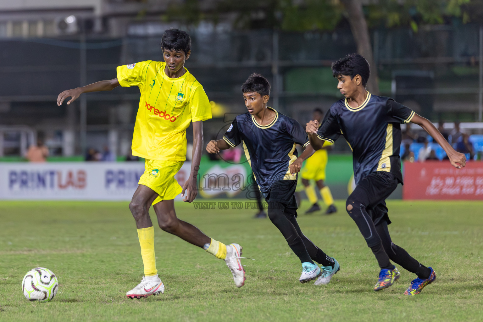 Eagles vs Maziya (U14) in Dhivehi Youth League 2024 - Day 2. Matches held at Henveiru Stadium on 22nd November 2024 , Friday. Photos: Shuu Abdul Sattar/ Images.mv