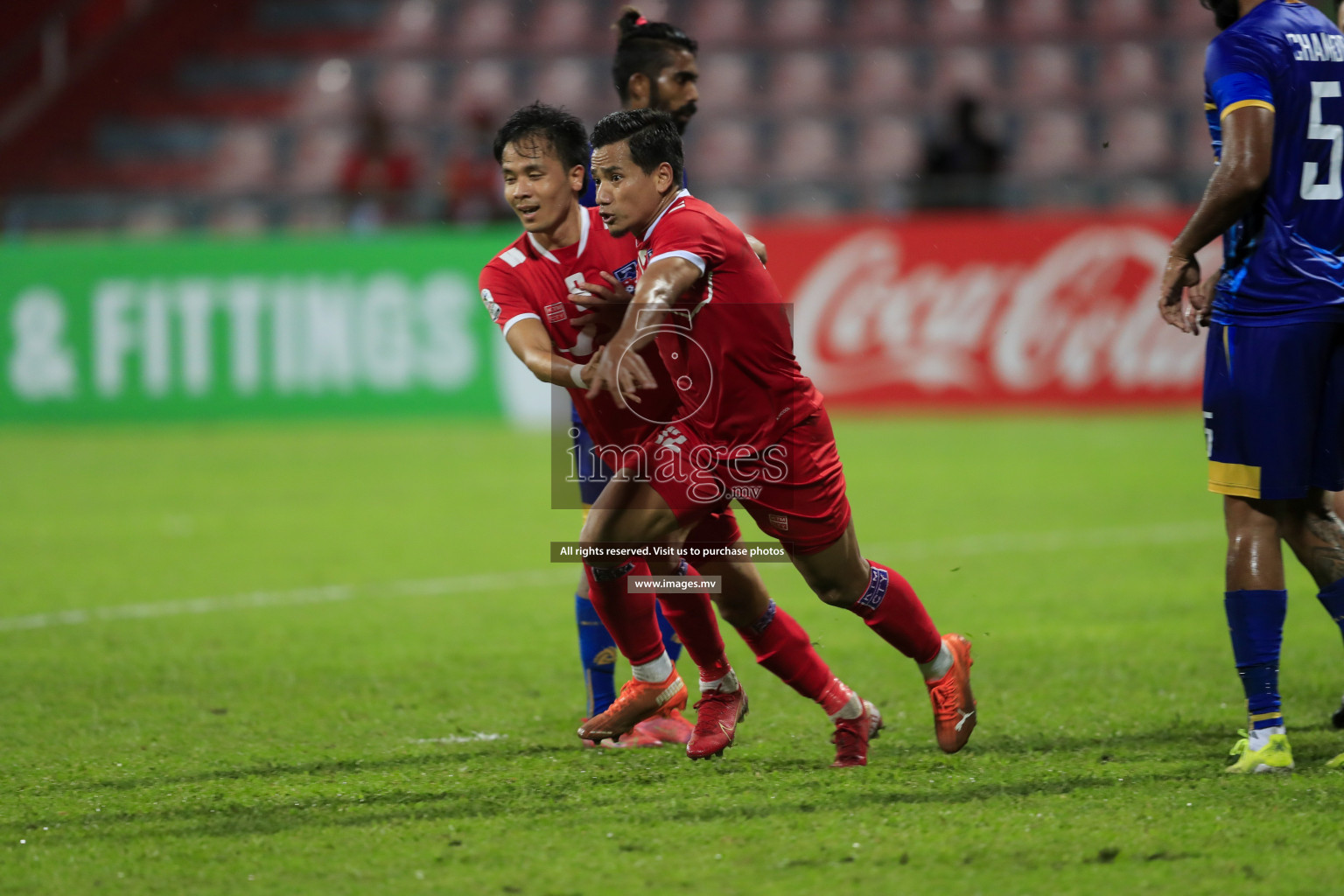 Nepal vs Sri Lanka in SAFF Championship 2021 held on 4th October 2021 in Galolhu National Stadium, Male', Maldives