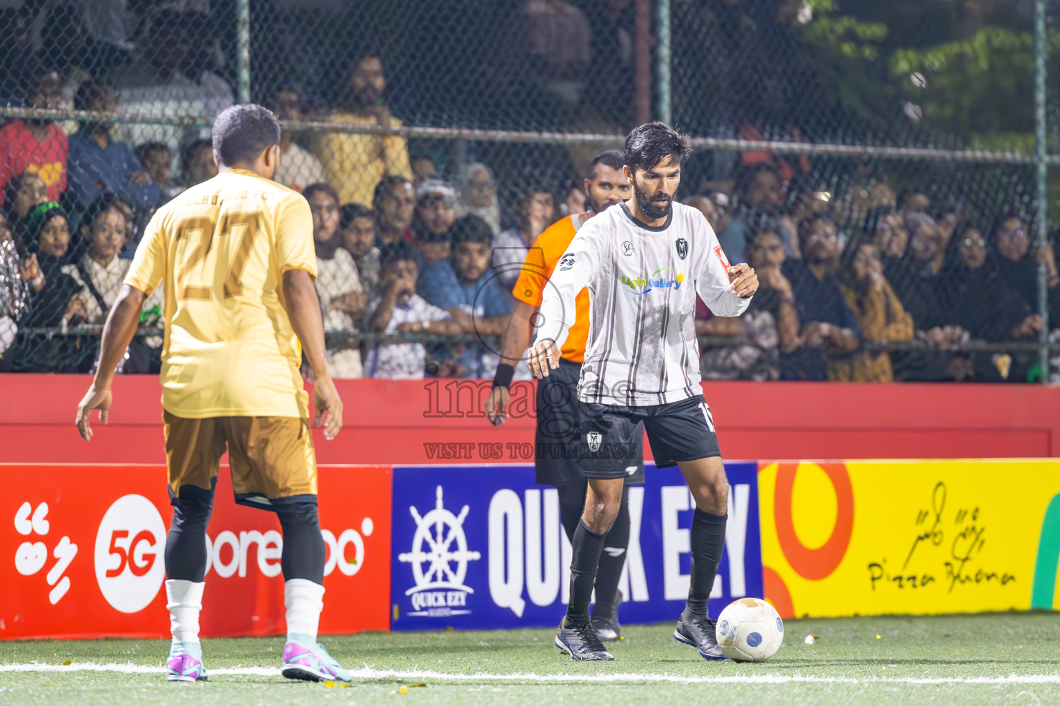 N Holhudhoo vs N Miladhoo in Noonu Atoll Final in Day 24 of Golden Futsal Challenge 2025 was held on Tuesday , 28th January 2025, in Hulhumale', Maldives. Photos: Ismail Thoriq / images.mv