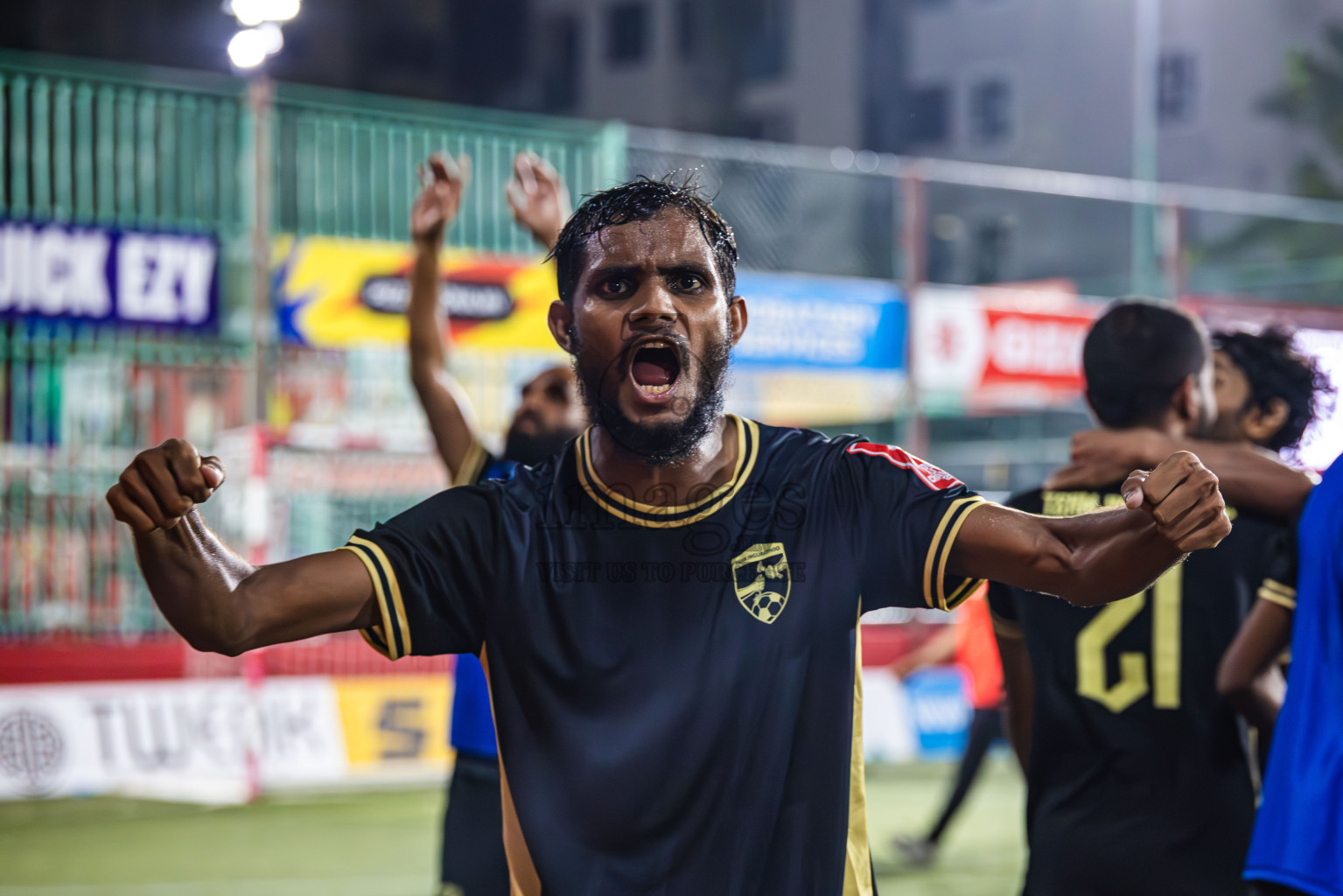 R Dhuvaafaru vs R Inguraidhoo in Raa Atoll Final in Day 24 of Golden Futsal Challenge 2025 was held on Tuesday , 28th January 2025, in Hulhumale', Maldives. Photos: Abdulla Abeed / images.mv