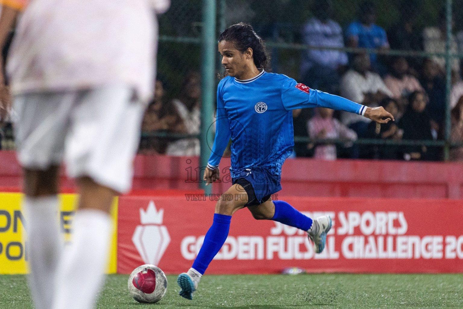 GA Gemanafushi vs GA Maamendhoo in Day 19 of Golden Futsal Challenge 2024 was held on Friday, 2nd February 2024 in Hulhumale', Maldives Photos: Nausham Waheed / images.mv