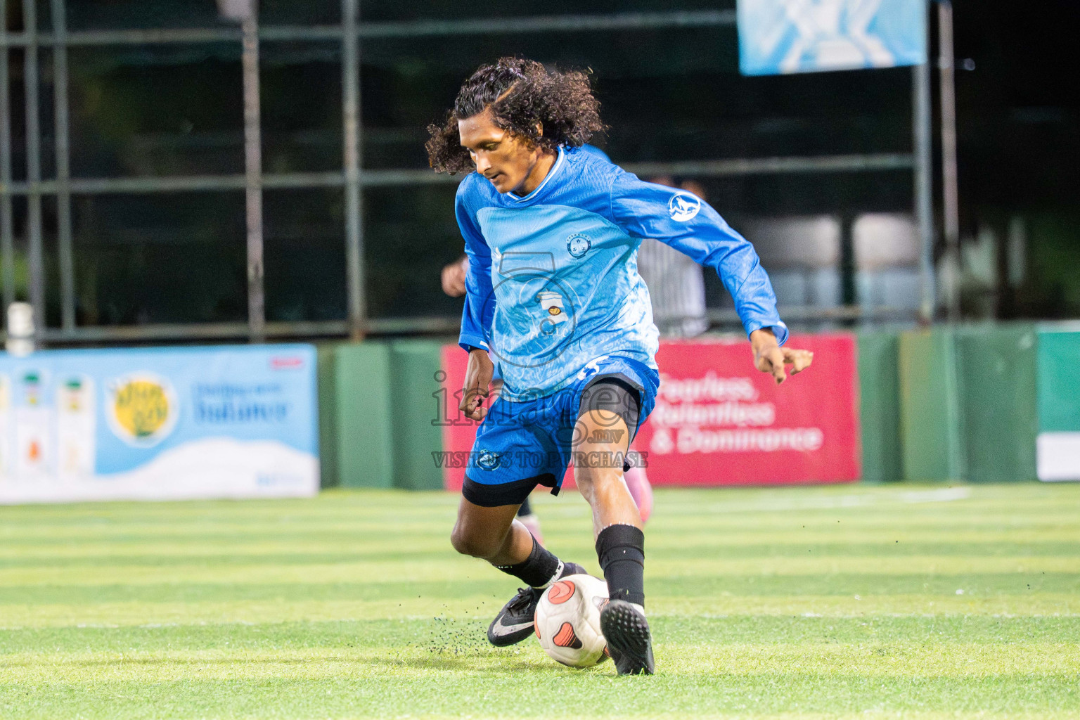 Foemathi VS Laamu Blues in Day 3 - Fonadhoo Youth Futsal Challenge 2025 held in Fonadhoo Futsal Stadium, L. Fonadhoo, Maldives on Tuesdat, 28th October 2025 Photos: Arif Rasheed / images.mv