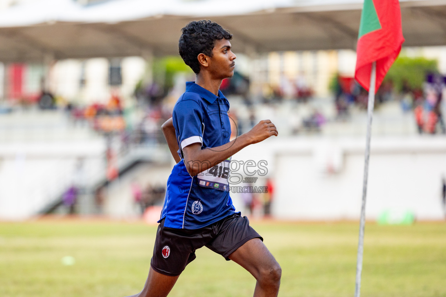 Day 2 of MWSC Interschool Athletics Championships 2024 held in Hulhumale Running Track, Hulhumale, Maldives on Sunday, 10th November 2024. 
Photos by: Hassan Simah / Images.mv