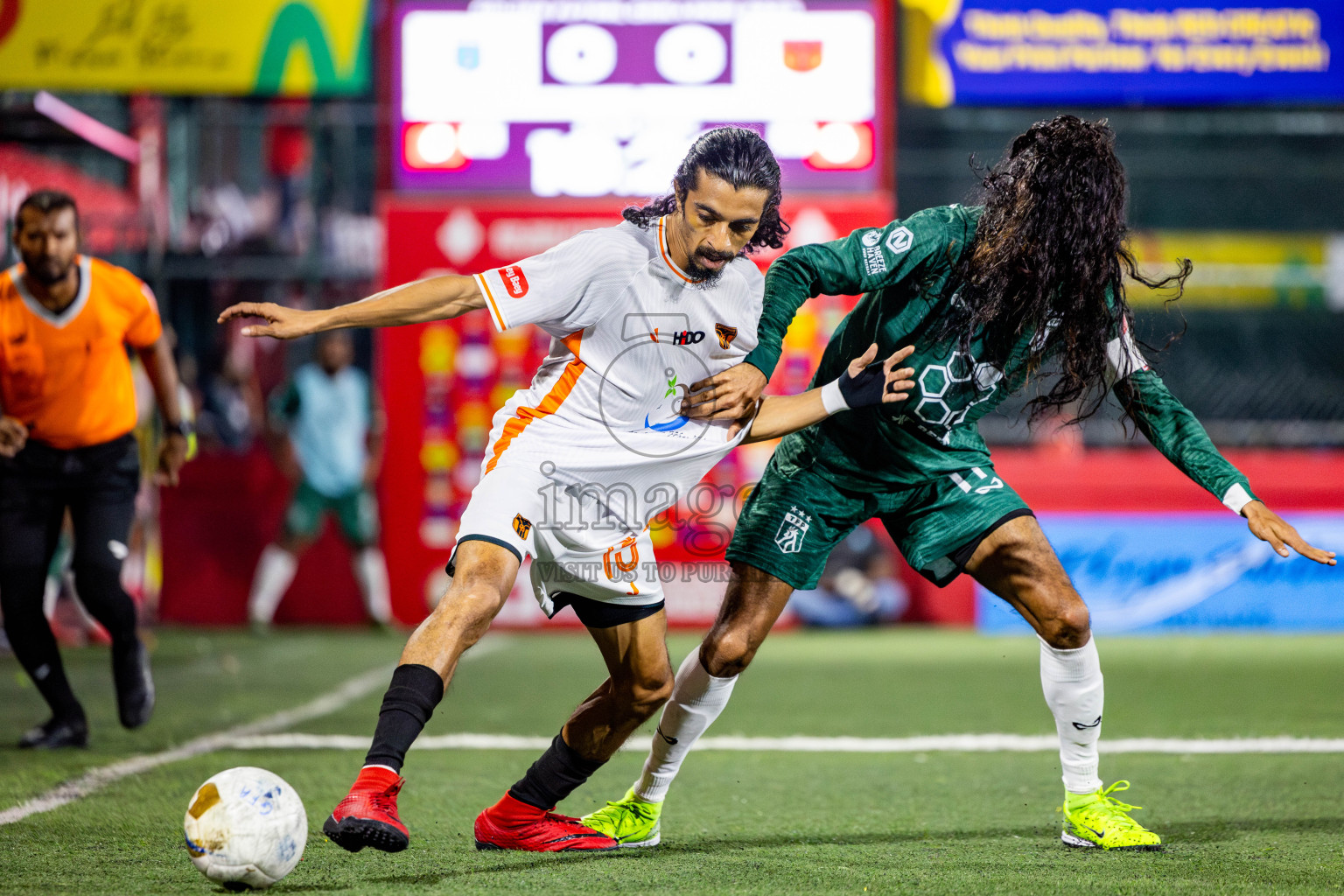 Th Thimarafushi vs Th Hirilandhoo in Thaa Atoll Finals Day 26 of Golden Futsal Challenge 2025 was held on Thursday , 30th January 2025, in Hulhumale', Maldives. Photos: Nausham Waheed / images.mv