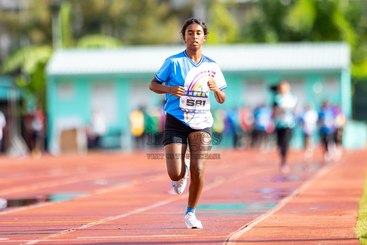 Day 1 of MWSC Interschool Athletics Championships 2024 held in Hulhumale Running Track, Hulhumale, Maldives on Saturday, 9th November 2024. 
Photos by: Ismail Thoriq / images.mv