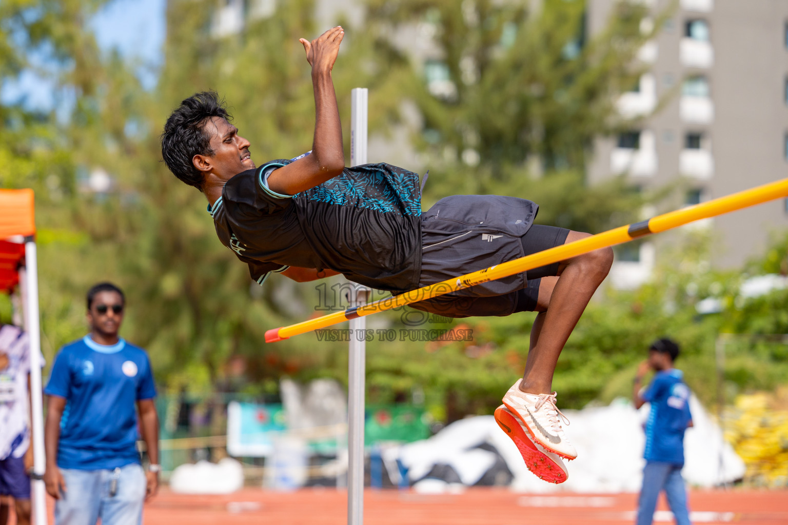 Day 2 of MWSC Interschool Athletics Championships 2024 held in Hulhumale Running Track, Hulhumale, Maldives on Sunday, 10th November 2024. 
Photos by:  Hassan Simah / Images.mv