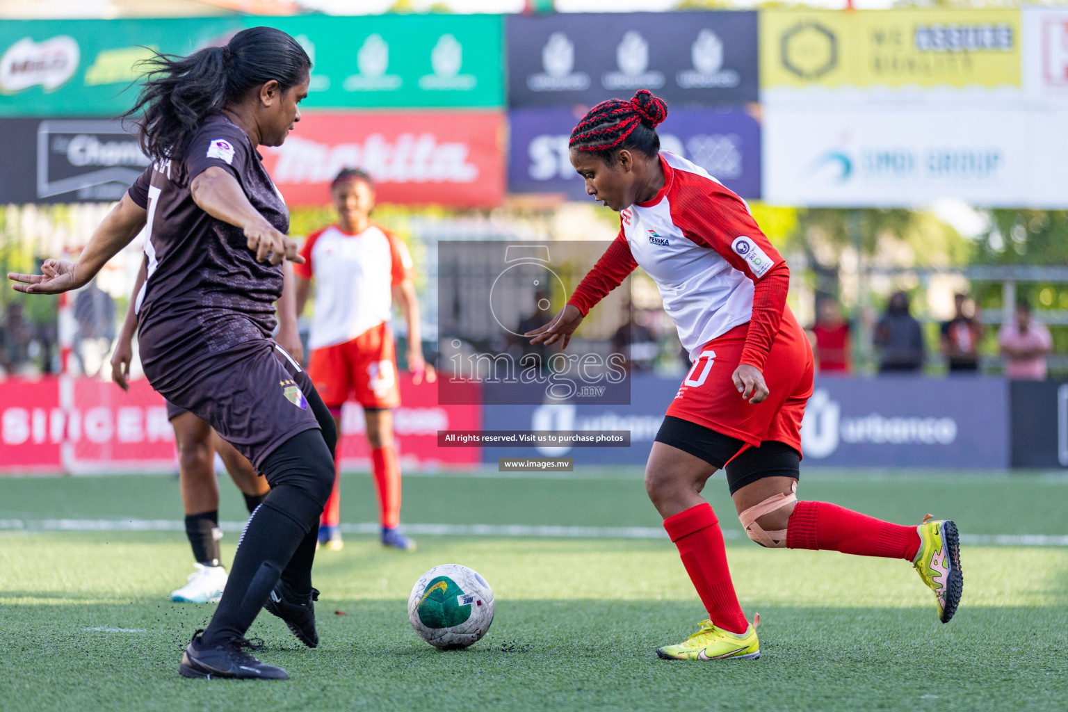 DSC vs Fenaka in Eighteen Thirty 2023 held in Hulhumale, Maldives, on Monday, 14th August 2023. Photos: Nausham Waheed / images.mv