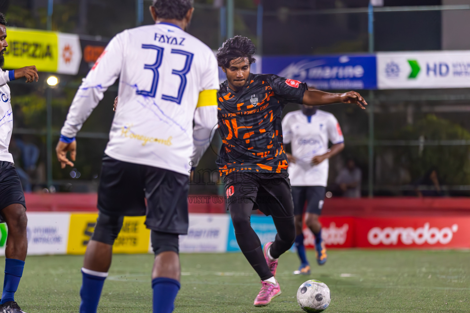 ADh Hangnaameedhoo vs ADh Omadhoo in Day 12 of Golden Futsal Challenge 2024 was held on Friday, 26th January 2024, in Hulhumale', Maldives
Photos: Ismail Thoriq / images.mv