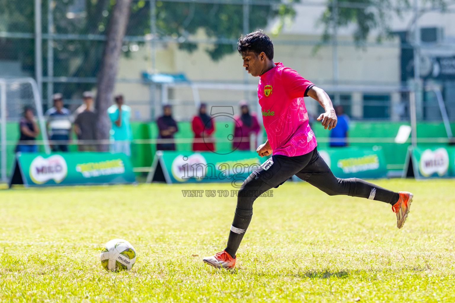 Day 5 of MILO Academy Championship 2025 (U14) was held on Monday, 3rd November 2025 at Henveiru Football Grounds, Male', Maldives . 

Photos: Mohamed Mahfooz Moosa / images.mv