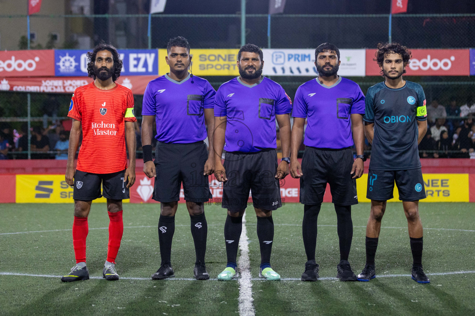 Sh Kanditheemu vs Sh Feydhoo in Day 21 of Golden Futsal Challenge 2024 was held on Sunday , 4th February 2024 in Hulhumale', Maldives Photos: Nausham Waheed / images.mv