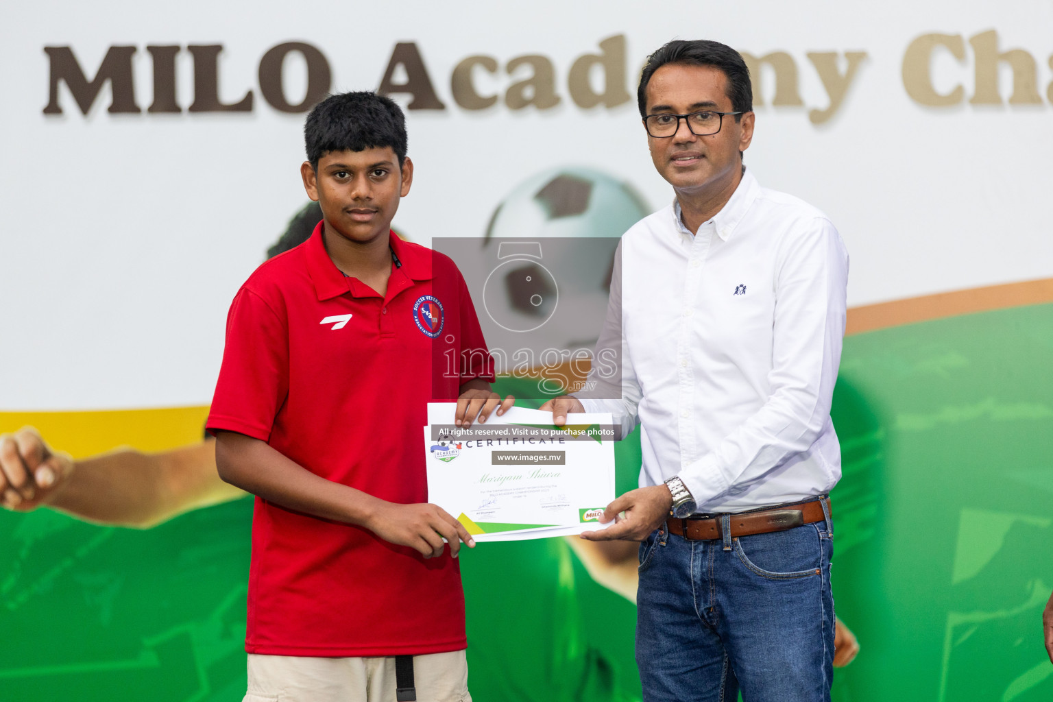 Day 2 of MILO Academy Championship 2023 (u14) was held in Henveyru Stadium Male', Maldives on 4th November 2023. Photos: Nausham Waheed / images.mv