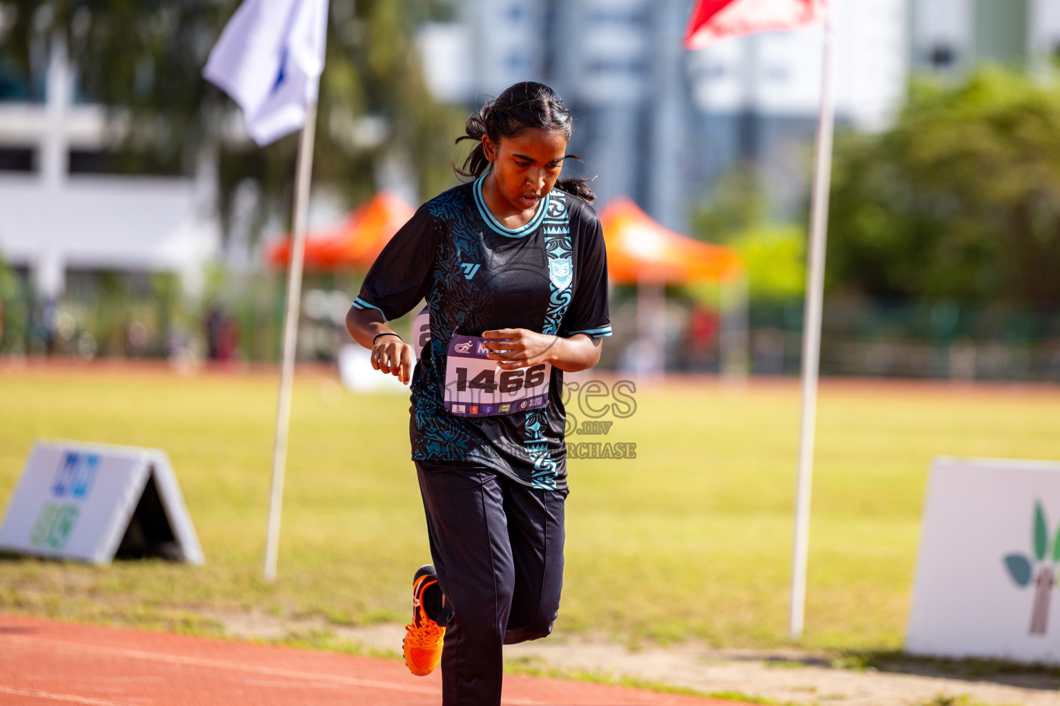 Day 2 of MWSC Interschool Athletics Championships 2024 held in Hulhumale Running Track, Hulhumale, Maldives on Sunday, 10th November 2024. 
Photos by:  Hassan Simah / Images.mv