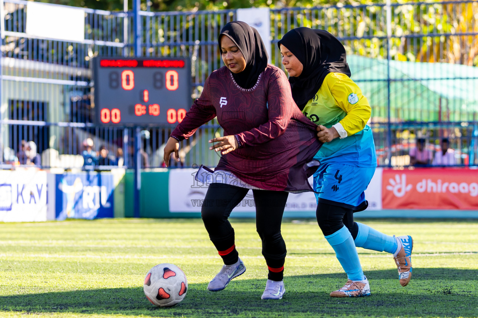 Kihaadhoo vs Hithaadhoo in Day 3 of Better in Baa Futsal Fiesta 2025 Woman's division held in B. Eydhafushi, Maldives on Friday, 7th November 2025. Photos: Nausham Waheed / images.mv