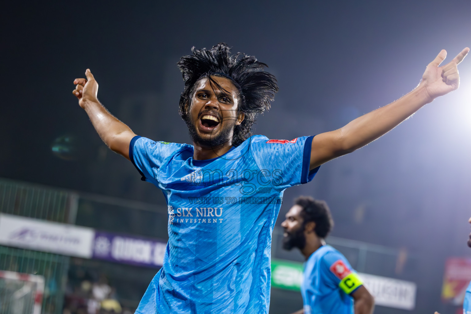 M Dhiggaru vs M Muli in Meemu Atoll Finals in Day 25 of Golden Futsal Challenge 2025 was held on Wednesday , 28th January 2025, in Hulhumale', Maldives. Photos: Ismail Thoriq / images.mv