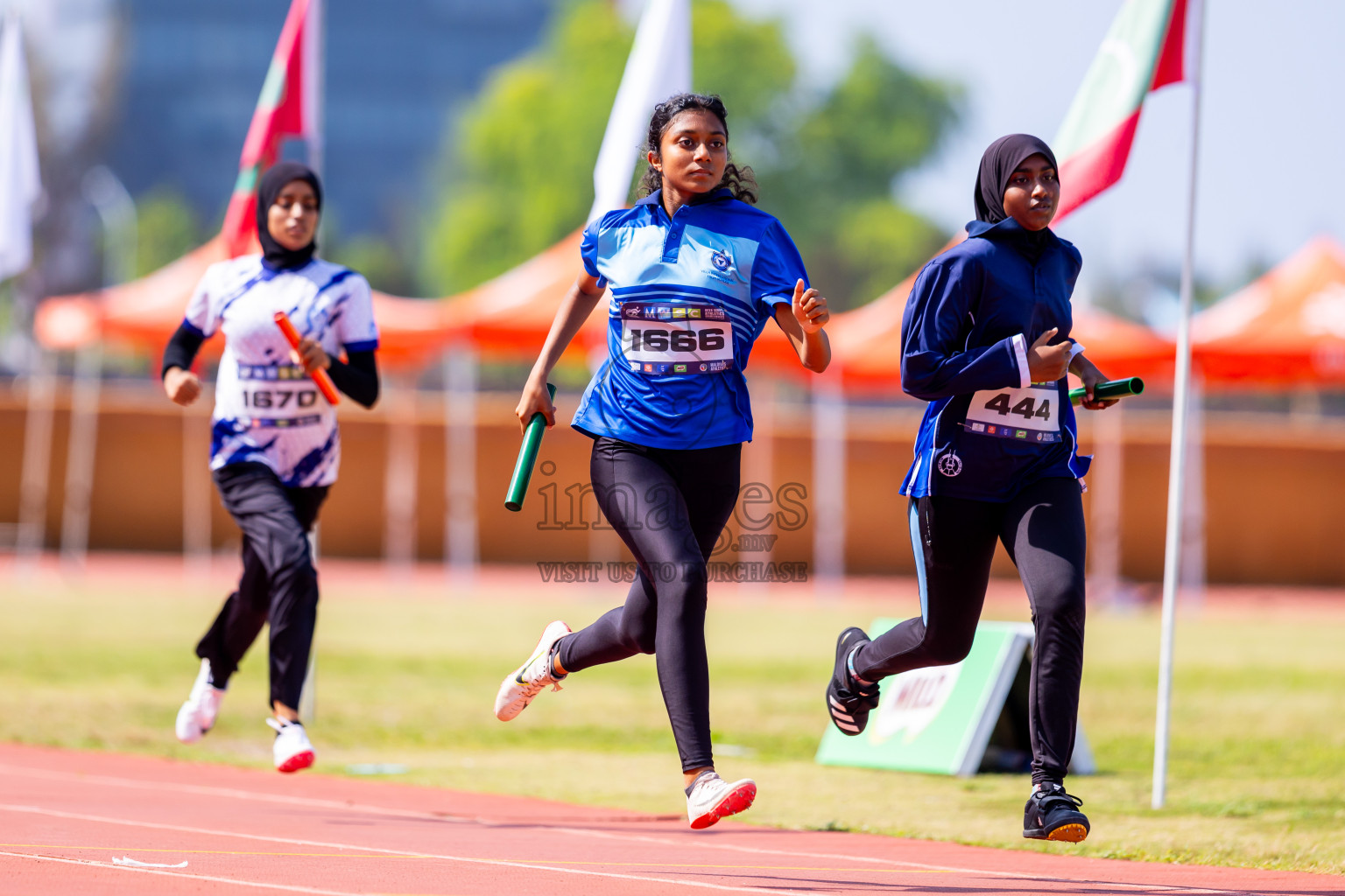 Day 6 of MWSC Interschool Athletics Championships 2024 held in Hulhumale Running Track, Hulhumale, Maldives on Thursday, 14th November 2024. Photos by: Nausham Waheed / Images.mv