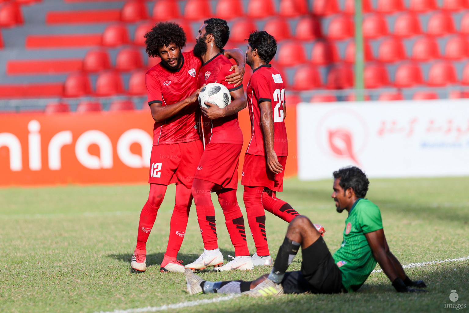 TC Sports Club vs Victory Sports Club in Dhiraagu Dhivehi Premier League 2018 in Male, Maldives, Monday  October 22, 2018. (Images.mv Photo/Suadh Abdul Sattar)