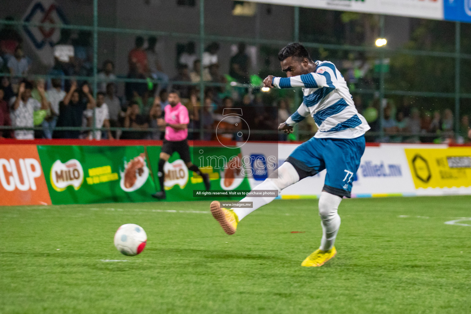 Club AVSEC vs TEAM DJA in Club Maldives Cup 2022 was held in Hulhumale', Maldives on Sunday, 9th October 2022. Photos: Hassan Simah / images.mv