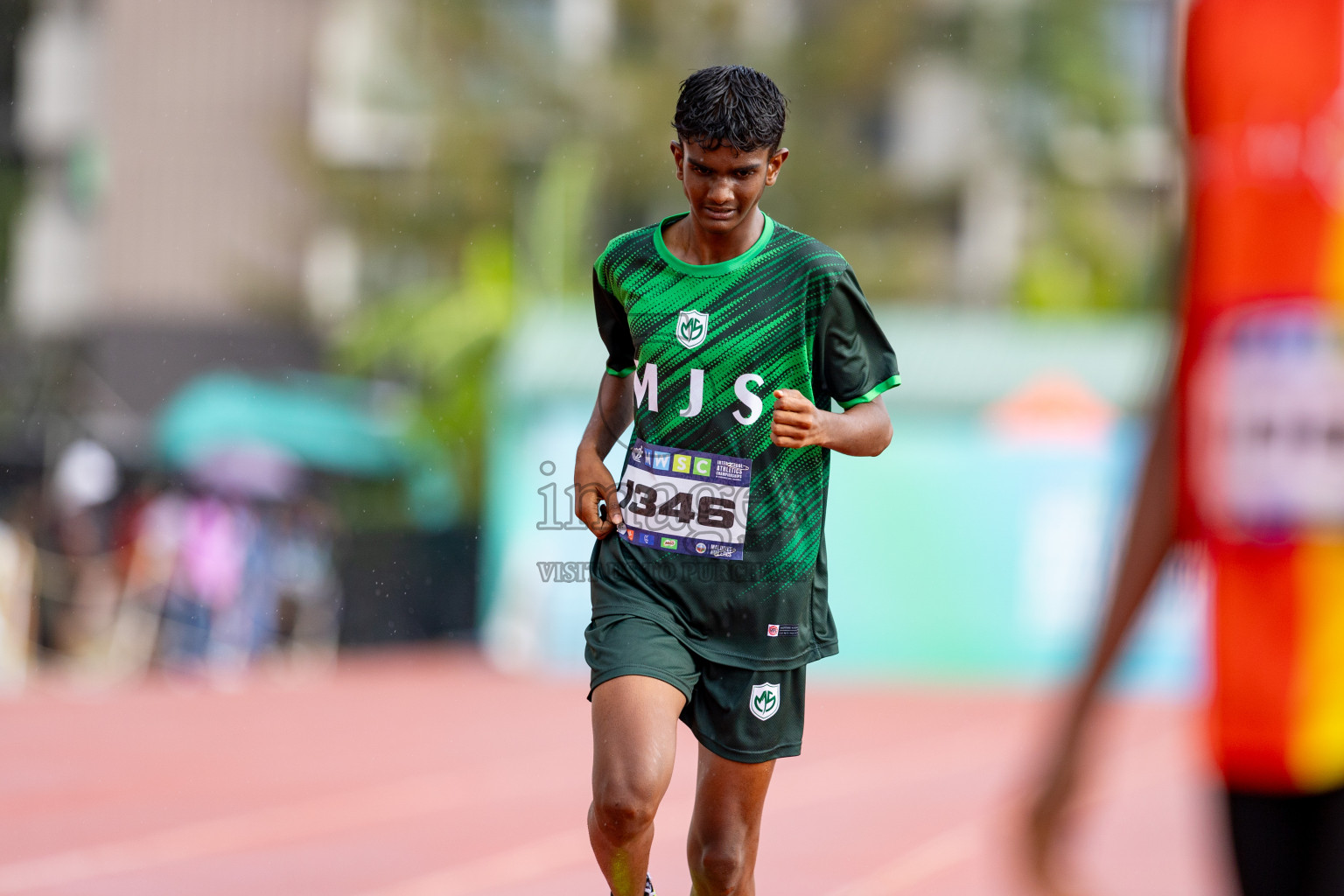 Day 3 of MWSC Interschool Athletics Championships 2024 held in Hulhumale Running Track, Hulhumale, Maldives on Monday, 11th November 2024. 
Photos by: Hassan Simah / Images.mv