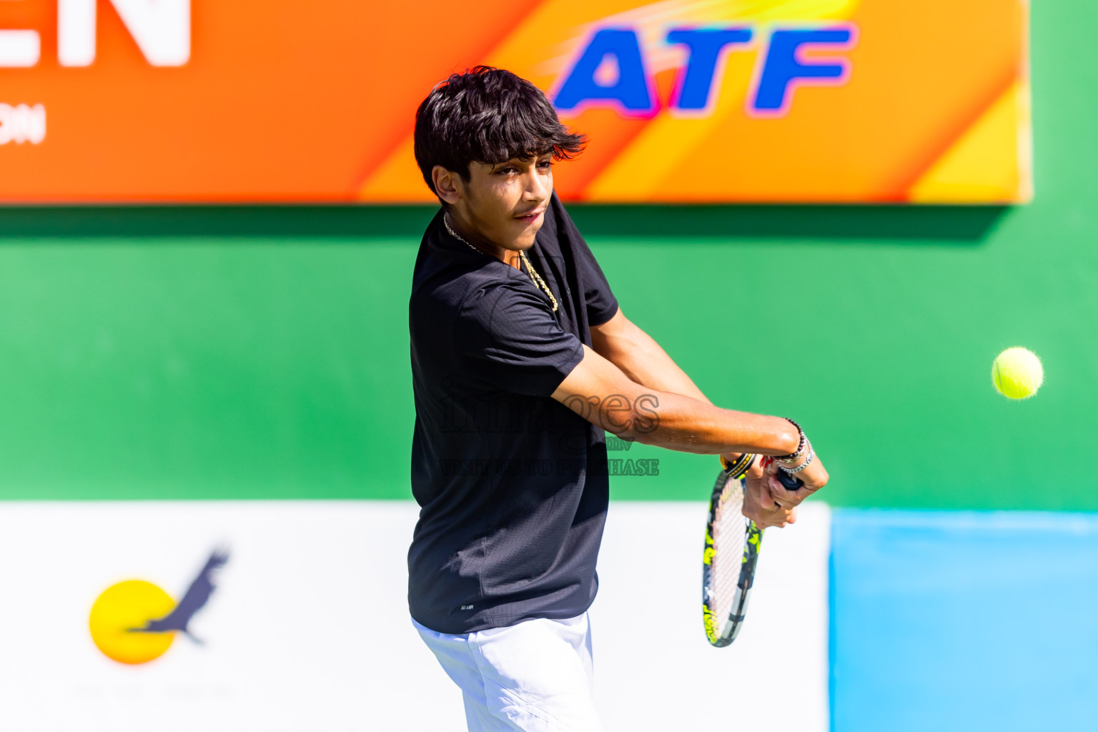 Day 2 of ATF Maldives Junior Open Tennis was held in Male' Tennis Court, Male', Maldives on Tuesday, 10th December 2024. Photos: Nausham Waheed / images.mv