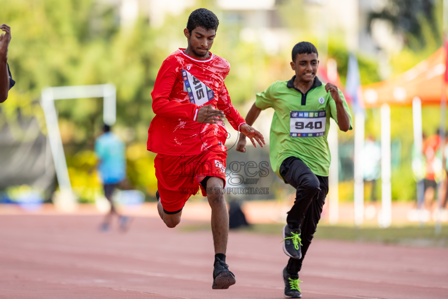 Day 1 of MWSC Interschool Athletics Championships 2024 held in Hulhumale Running Track, Hulhumale, Maldives on Saturday, 9th November 2024. Photos by: Ismail Thoriq / Images.mv