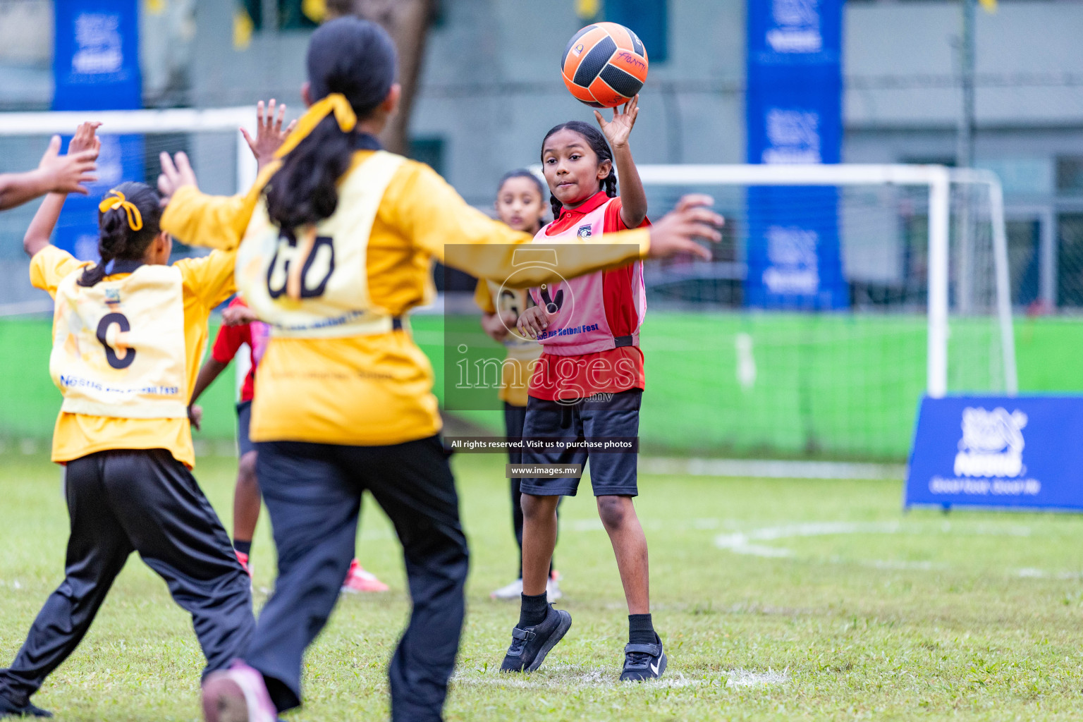 Day 1 of Nestle' Kids Netball Fiesta 2023 held in Henveyru Stadium, Male', Maldives on Thursday, 30th November 2023. Photos by Nausham Waheed / Images.mv