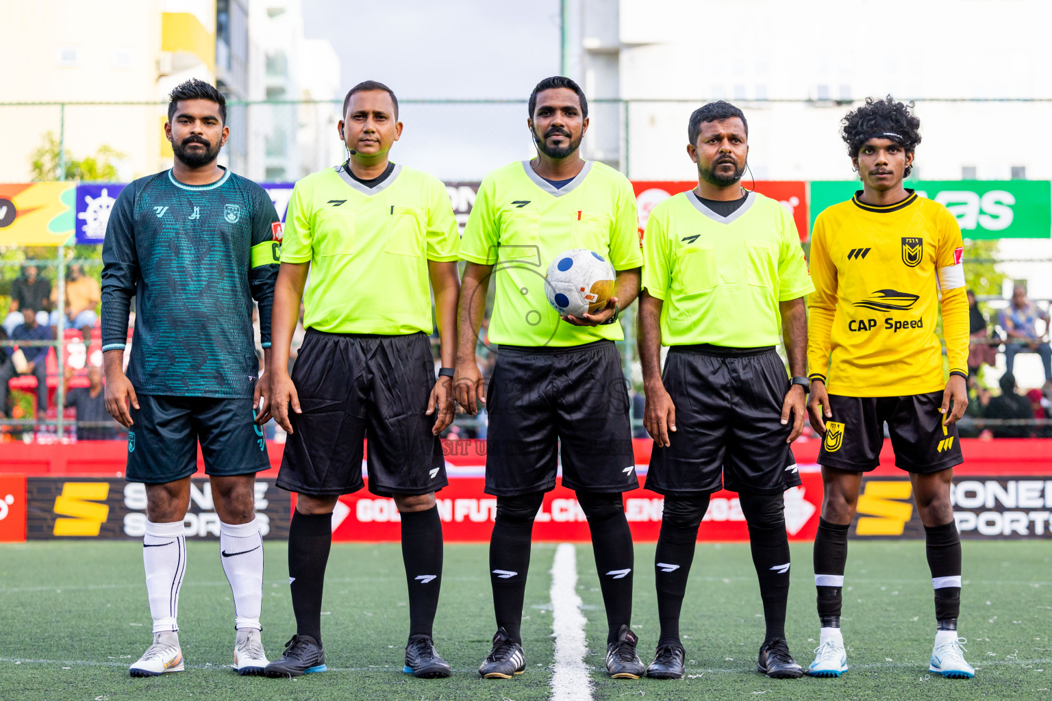 F Nilandhoo vs F Magoodhoo in Day 12 of Golden Futsal Challenge 2025 was held on Thursday, 16th January 2025, in Hulhumale', Maldives Photos: Nausham Waheed  / images.mv