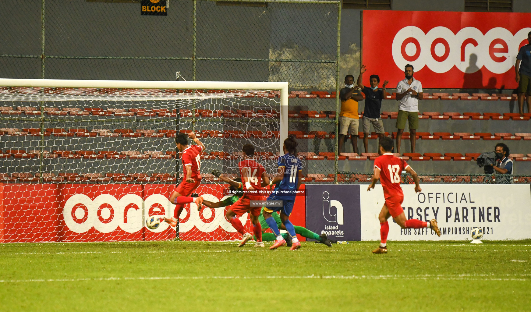 Nepal vs Sri Lanka in SAFF Championship 2021 held on 4th October 2021 in Galolhu National Stadium, Male', Maldives