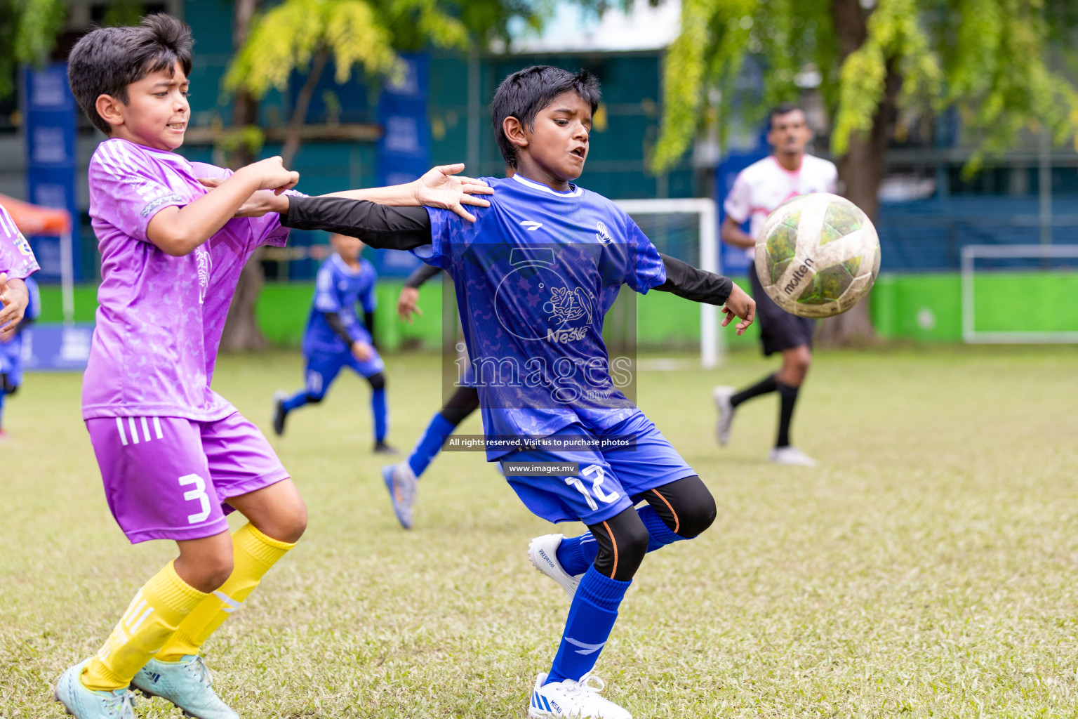 Day 1 of Milo kids football fiesta, held in Henveyru Football Stadium, Male', Maldives on Wednesday, 11th October 2023 Photos: Nausham Waheed/ Images.mv