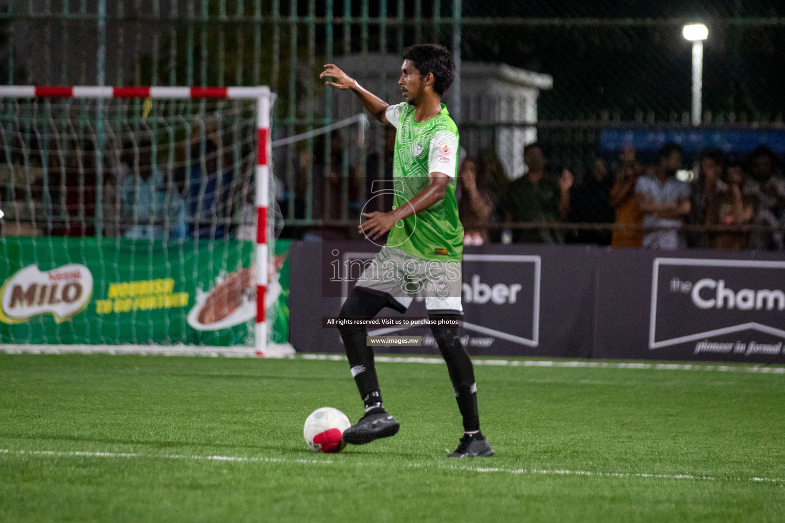 Club AVSEC vs TEAM DJA in Club Maldives Cup 2022 was held in Hulhumale', Maldives on Sunday, 9th October 2022. Photos: Hassan Simah / images.mv