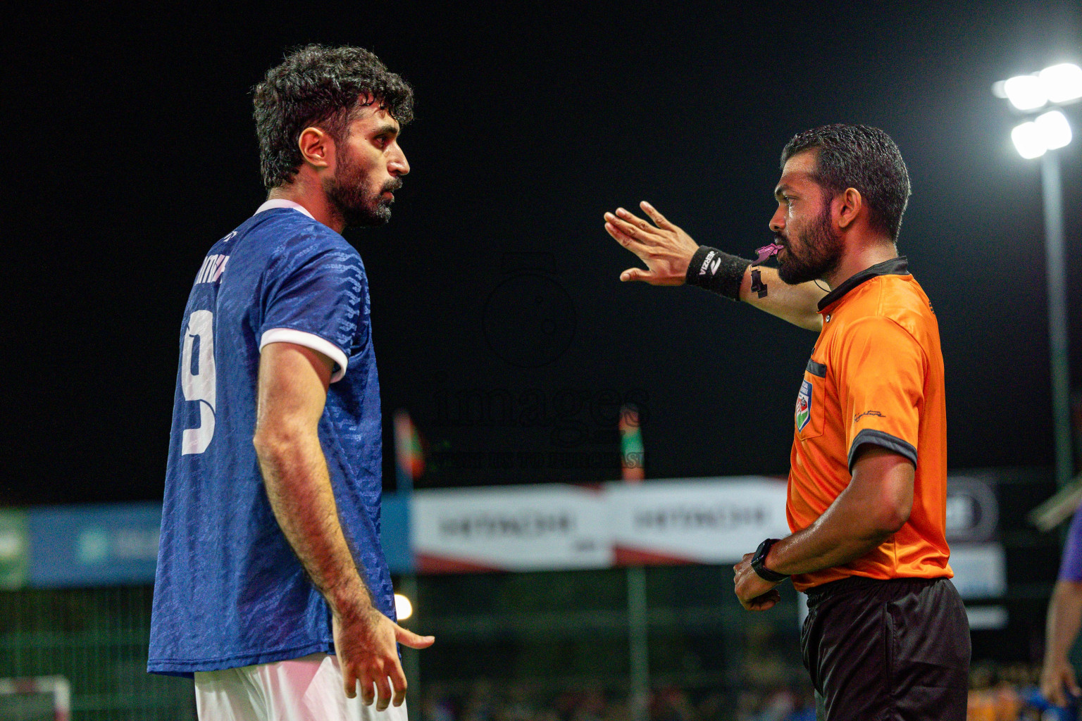 MACL vs Club Immigration in Day 7 of Club Maldives Cup 2025 was held in Rehendhi Futsal Ground, Hulhumale', Maldives on Tuesday, 7 October 2025. 
Photos: Hassan Simah / images.mv