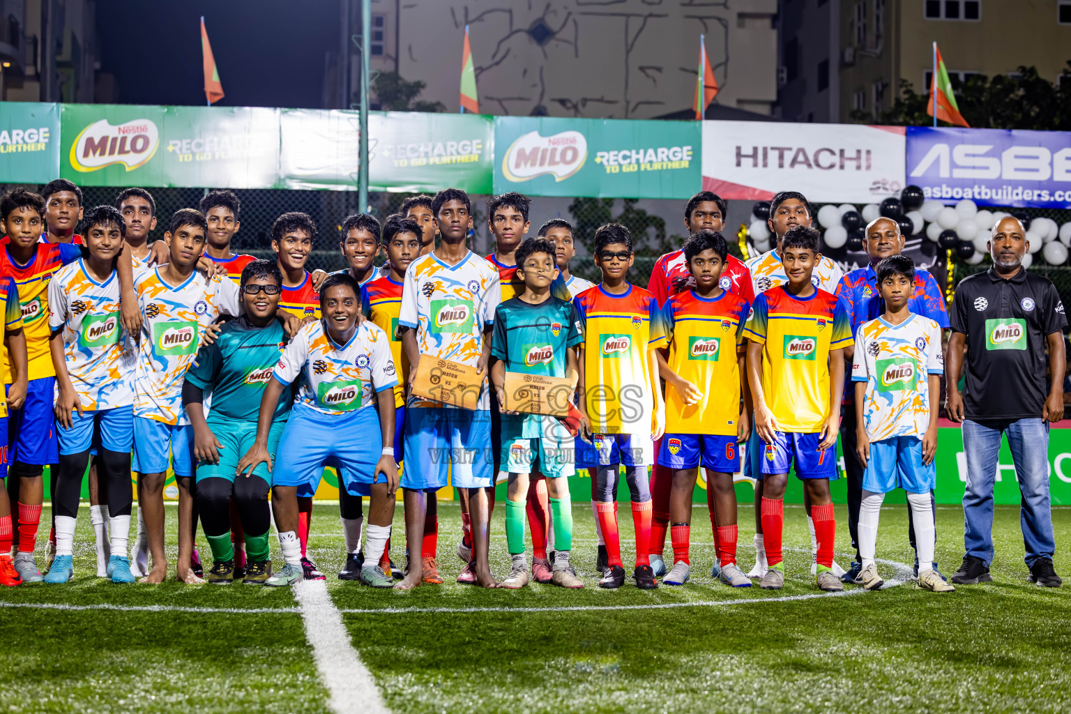 Arena vs Hawks in the Final of Milo Sector League 2025 was held in Rehendhi Futsal Ground, Hulhumale', Maldives on Tuesday, 18th November 2025. Photos: Nausham Waheed  / images.mv