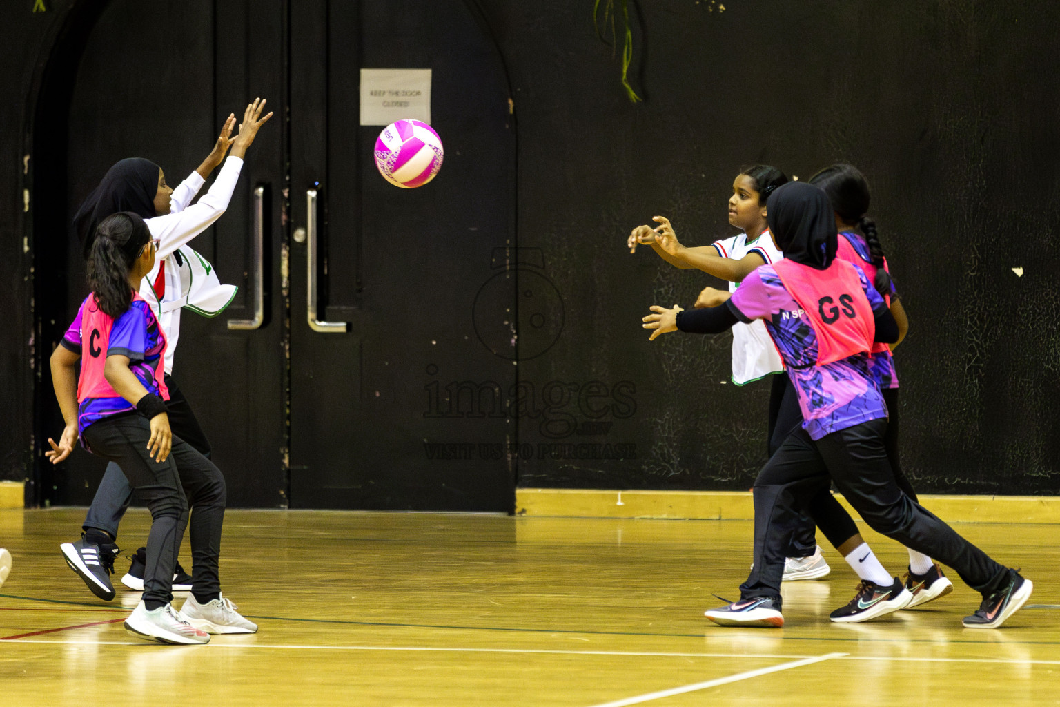 NSA B vs Net Queens Day 6  of 3rd Netball Junior Championship, held at Social Center on Friday 24th January 2025 . Photos: Shuu Abdul Sattar / images.mv