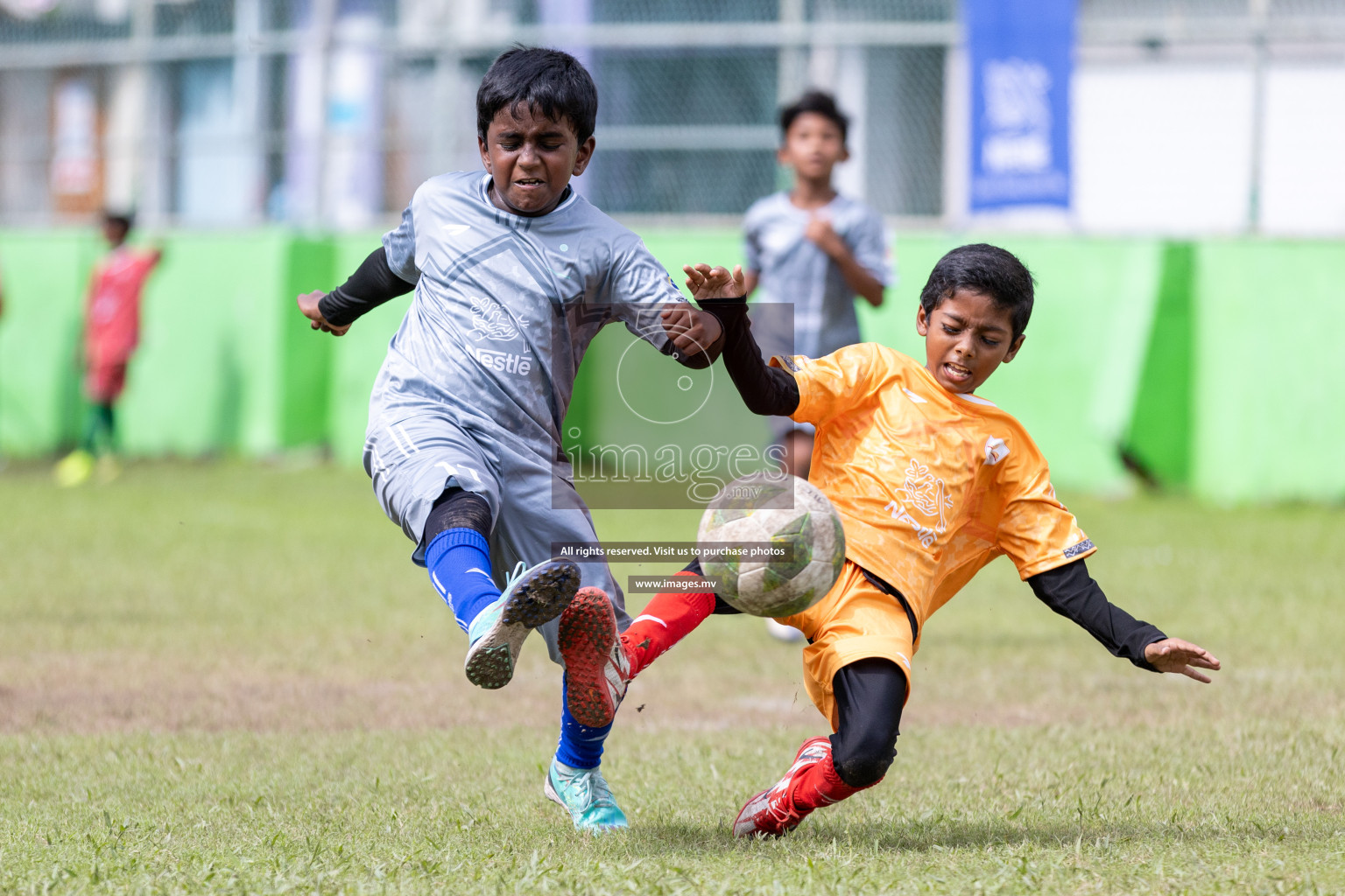 Day 2 of Nestle kids football fiesta, held in Henveyru Football Stadium, Male', Maldives on Thursday, 12th October 2023 Photos: Nausham Waheed/ Shuu Abdul Sattar Images.mv