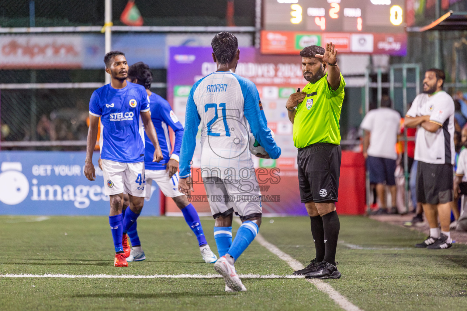 STELCO RC vs Customs RC in Club Maldives Cup 2024 held in Rehendi Futsal Ground, Hulhumale', Maldives on Tuesday, 24th September 2024. 
Photos: Hassan Simah / images.mv